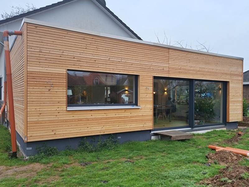 Fassade aus Holz